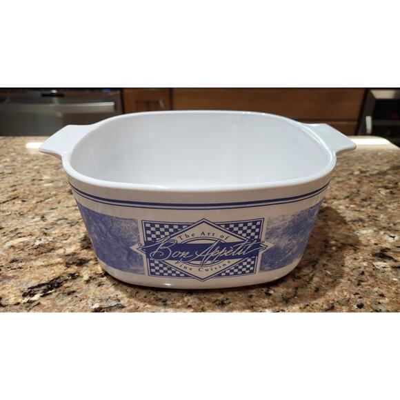 Corning Ware The Art of Fine Cuisine Bon Appetit A-3-B 3 Liter Casserole Vintage - Picture 10 of 10
